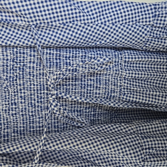 PINK Victoria's Secret Blue and White Checkered Midi Dress - Picture 7 of 15